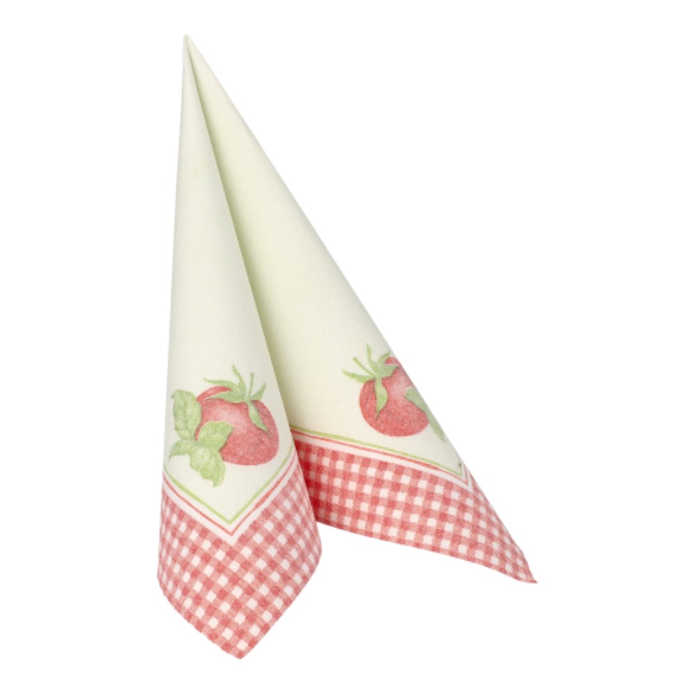 50 Servietten "ROYAL Collection" 1/4-Falz 40 cm x 40 cm "Tomato"