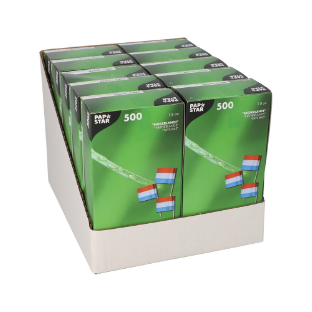 500 Deko-Picker 8 cm "Niederlande"