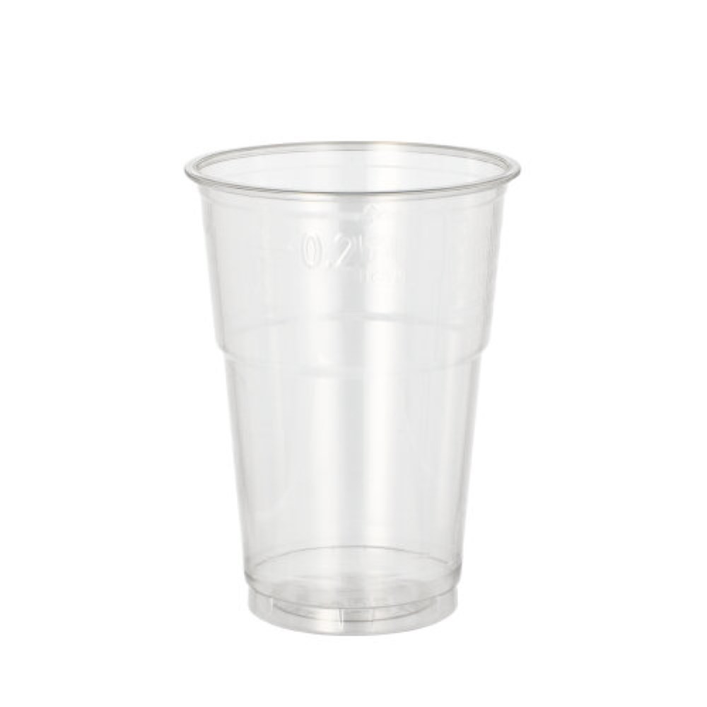 50 Trinkbecher R-PET 0,25 l Ø 7,8 cm · 10,7 cm glasklar
