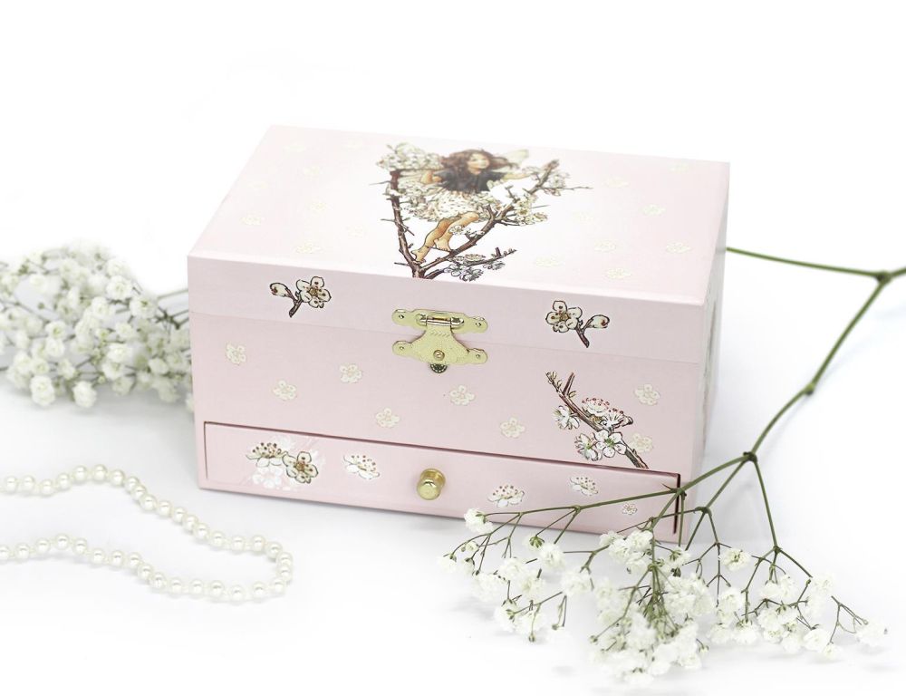 Phosphoreszierende Schmuck Spieldose Kirschen - Flower Fairies© - Leuchtet in der Nacht