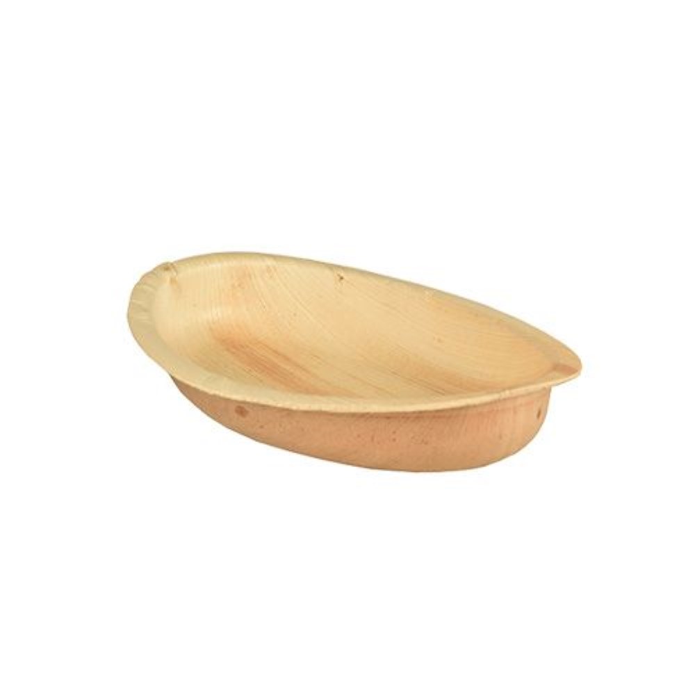 6 Teller, Palmblatt "pure" oval 18 cm x 11,5 cm x 3 cm