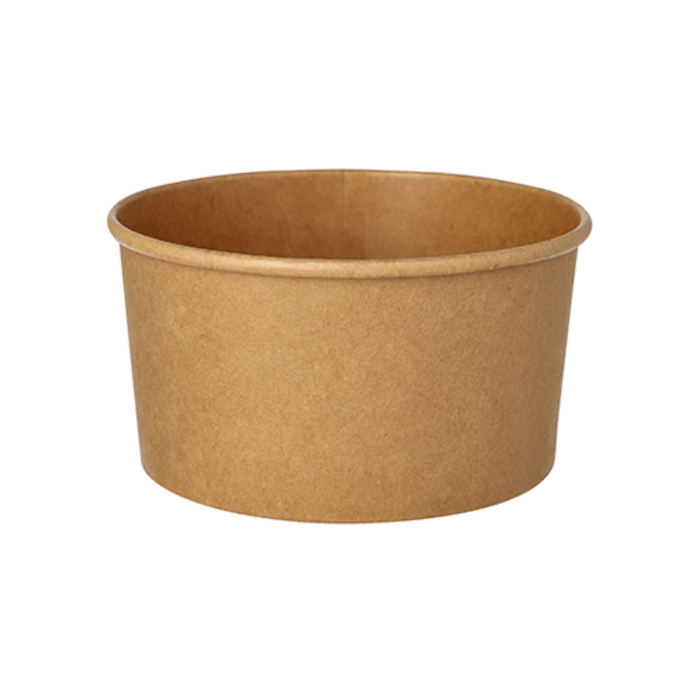 50 Salatschalen, Pappe rund 1000 ml Ø 15 cm · 7,5 cm braun