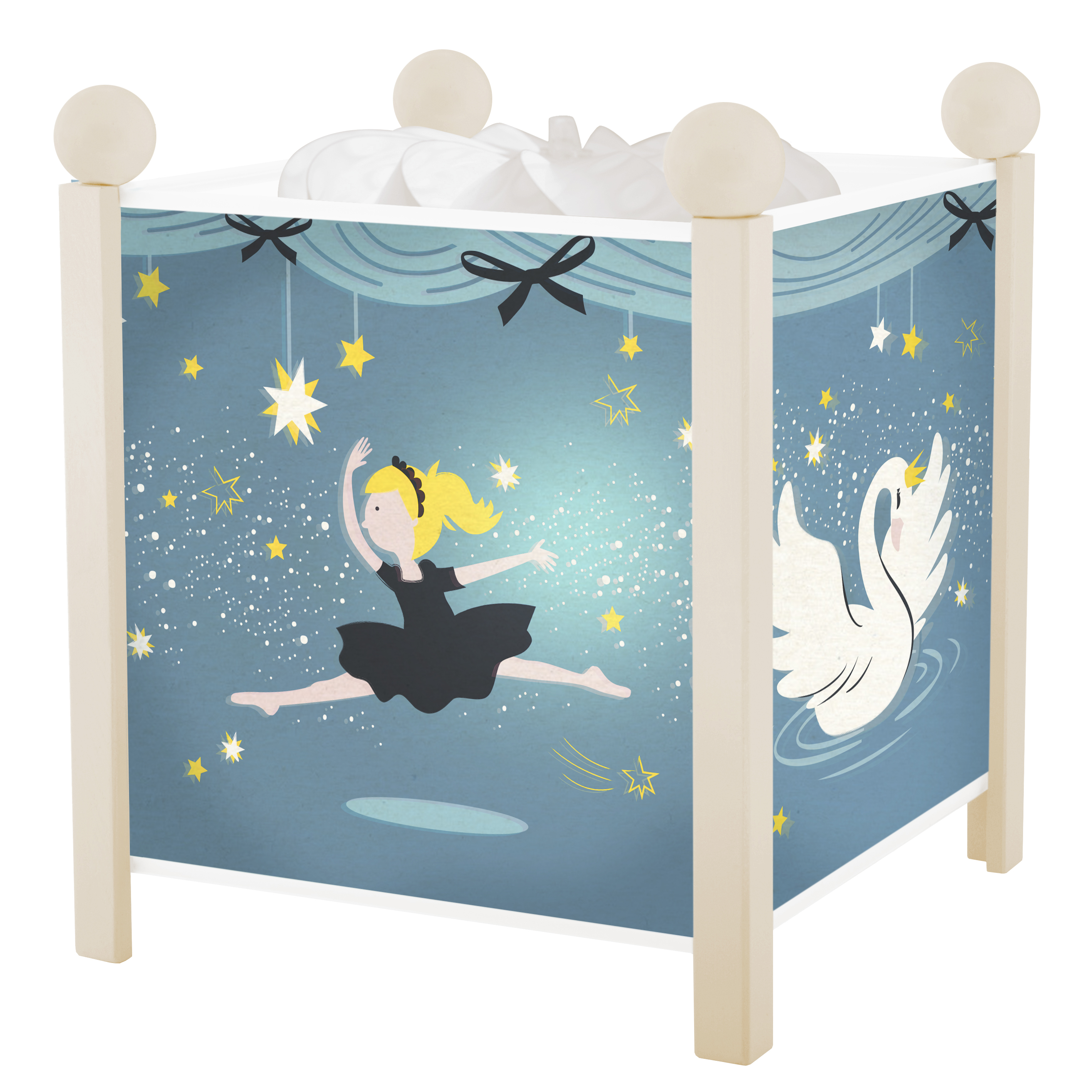 Nacht Licht - Magische Laterne Ballerina - Weiss 12V