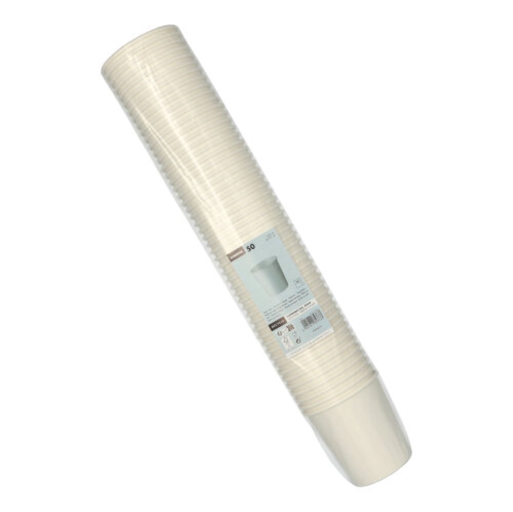 50 Suppenbecher, Pappe "To Go" 470 ml Ø 9,9 cm · 9,9 cm weiss