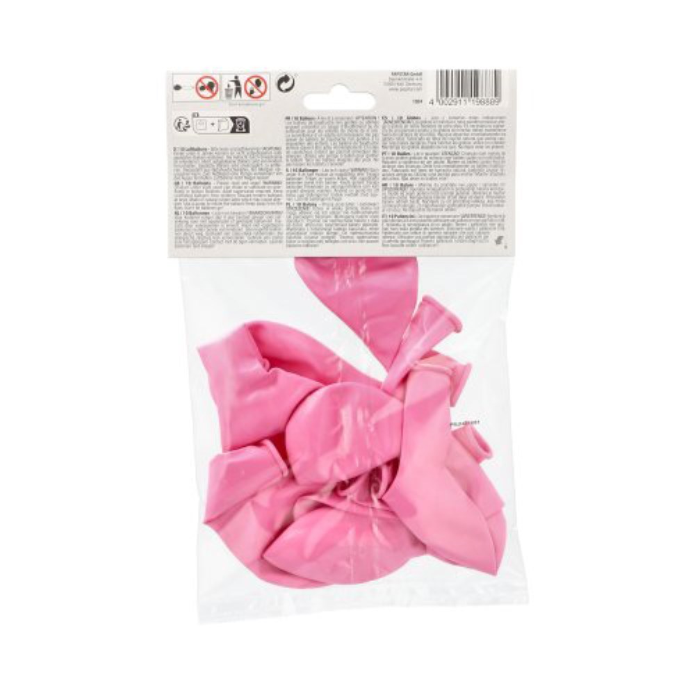 10 Luftballons Ø 25 cm rosa