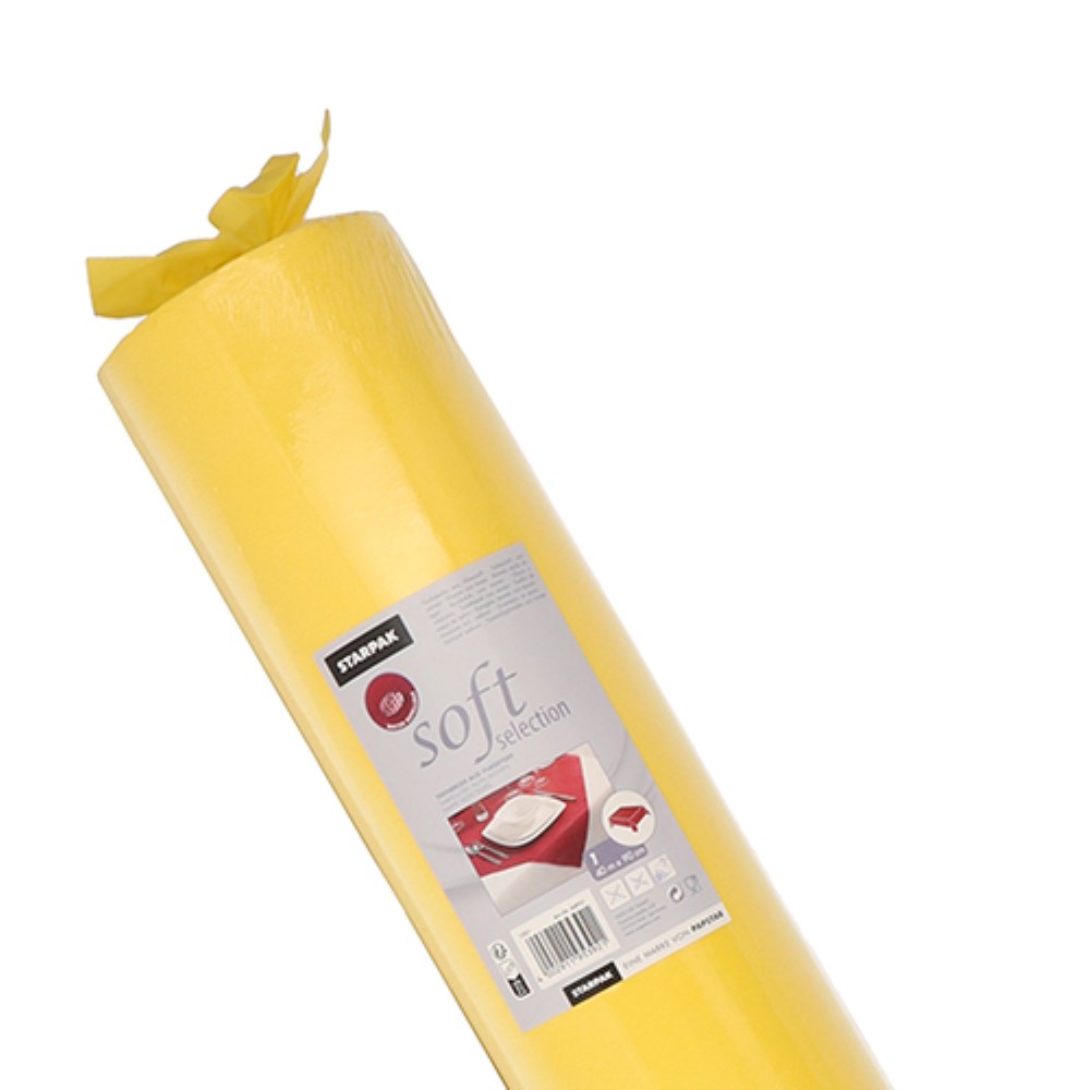 Tischdecke, stoffähnlich, Vlies "soft selection" 40 m x 0,9 m gelb