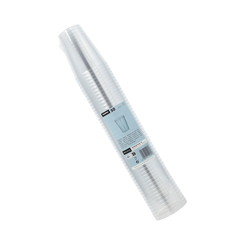 50 Trinkbecher, PS 0,2 l Ø 7,5 cm · 9,7 cm glasklar