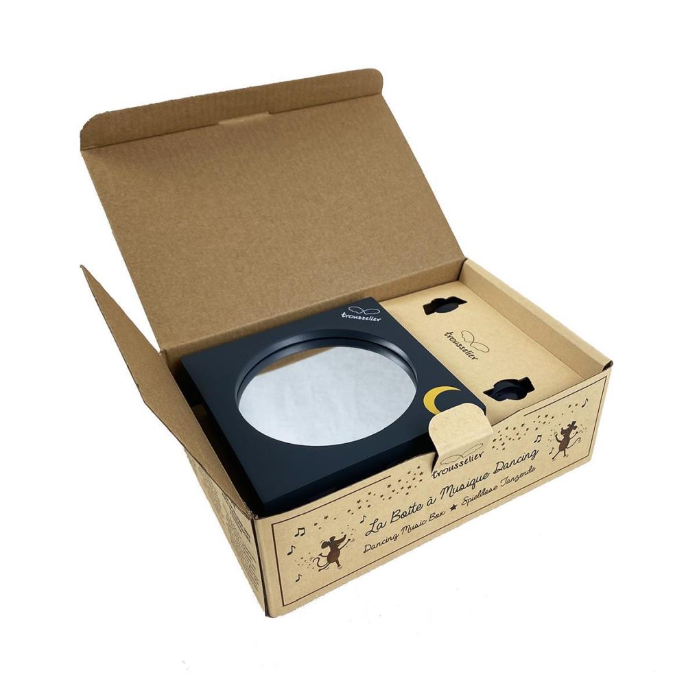 Dancing Music Box Deer & Bear in Forest