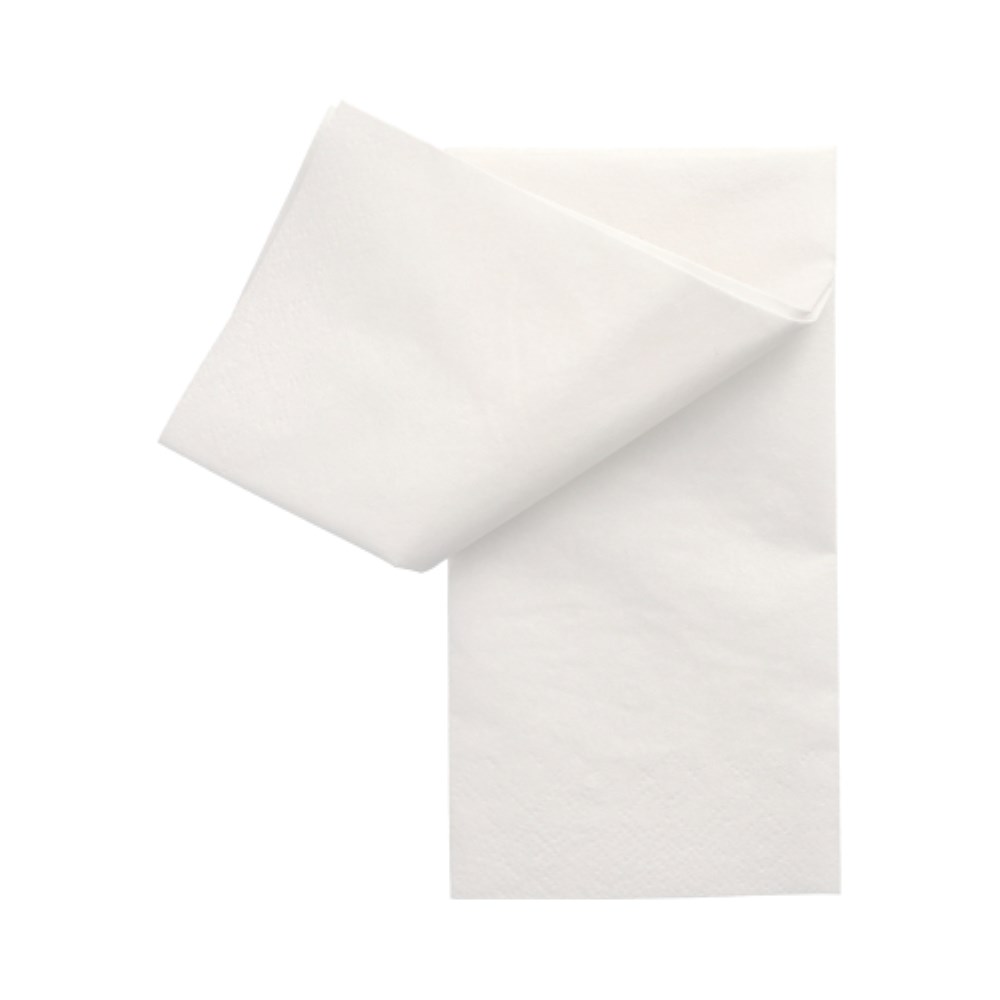 250 Servietten, 2-lagig 1/8-Falz 33 cm x 33 cm weiss
