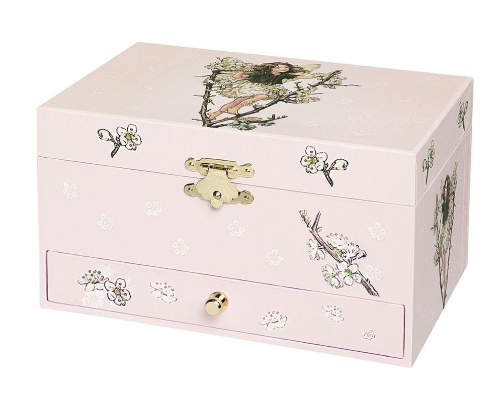 Phosphoreszierende Schmuck Spieldose Kirschen - Flower Fairies© - Leuchtet in der Nacht