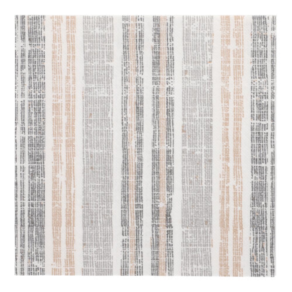 50 Servietten "ROYAL Collection" 1/4-Falz 40 cm x 40 cm grau "Stripes"