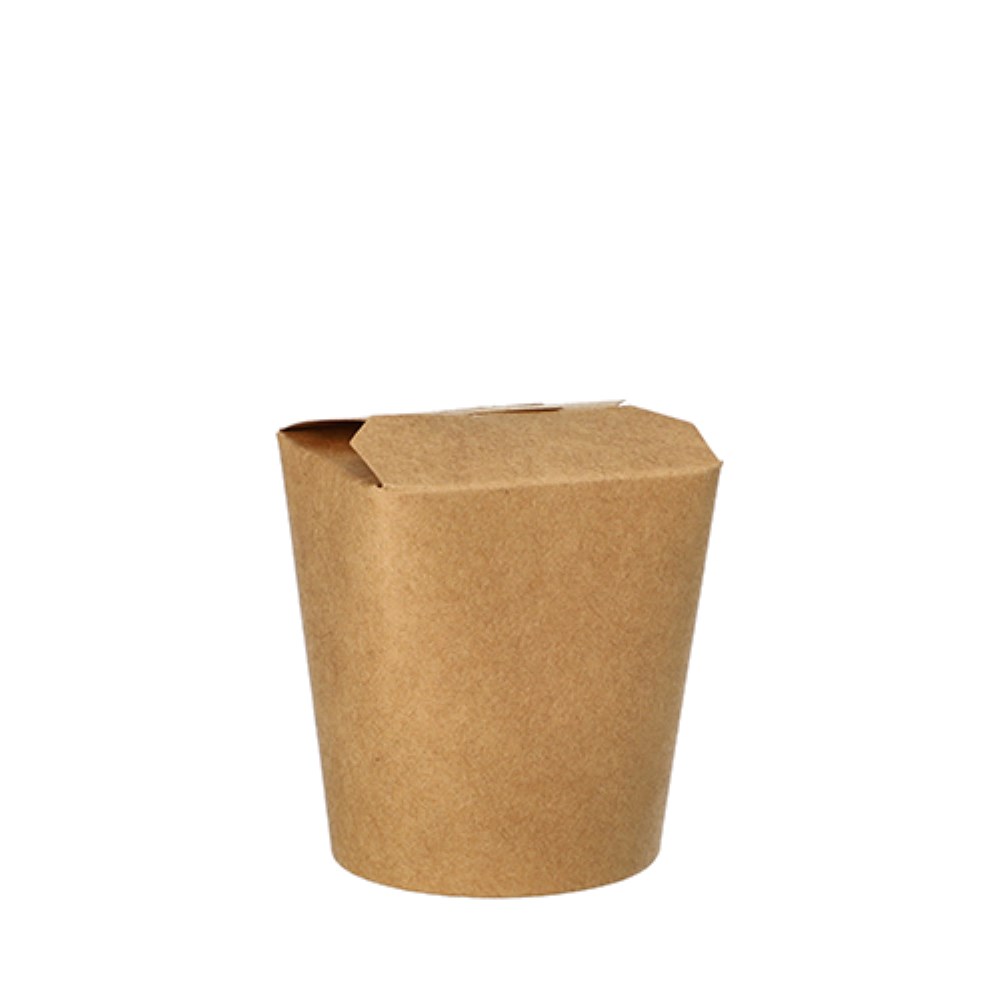 25 Snackboxen, Pappe rund 230 ml 7,5 cm x 6,5 cm x 5,8 cm braun