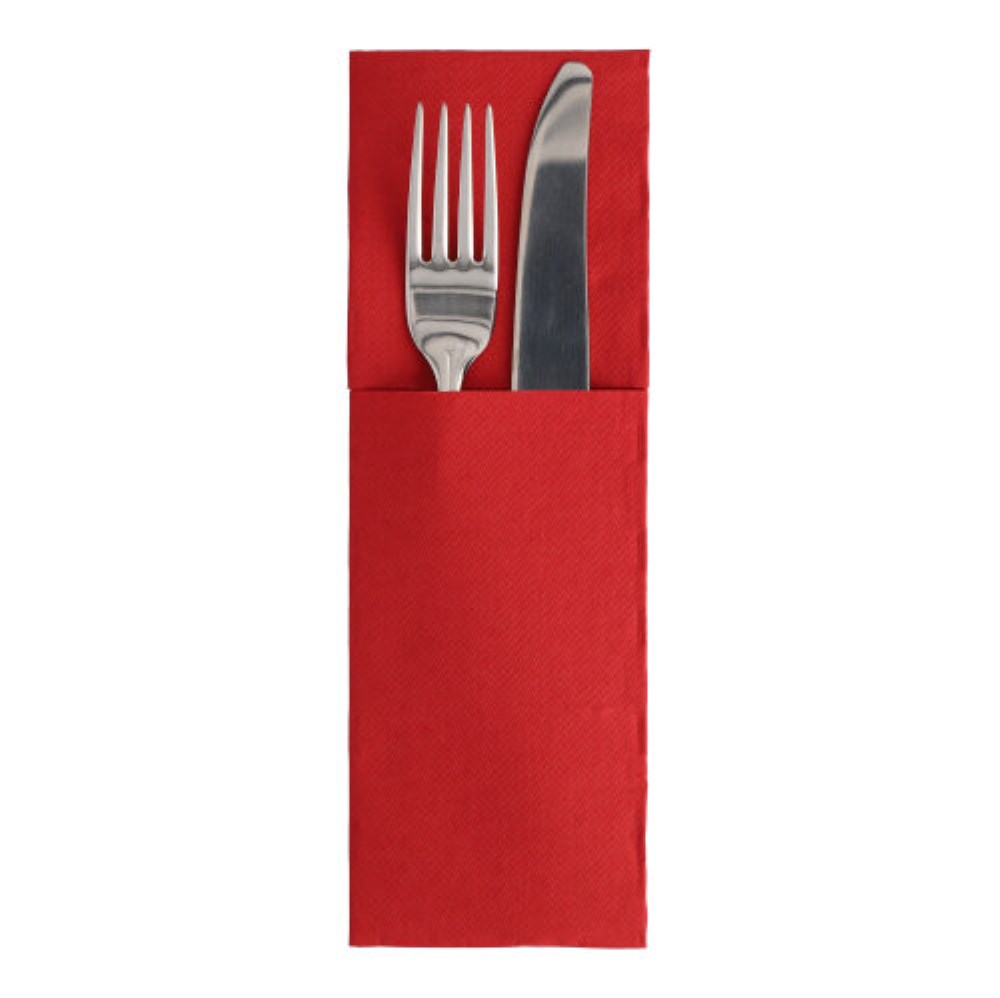 50 Servietten "ROYAL Collection" 48 cm x 30 cm bordeaux mit Besteckfalz
