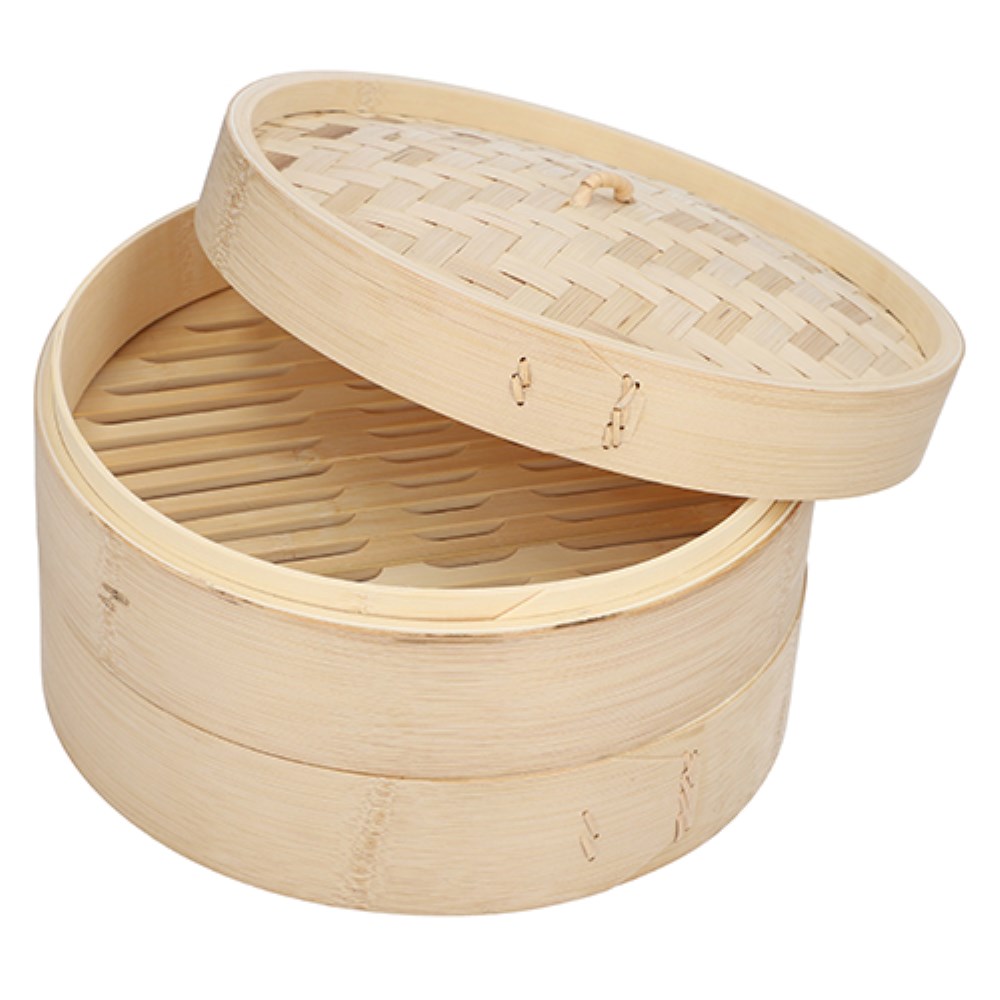 Dampfgarer Bambus "ASIA" Ø 25 cm · 16 cm 3-teilig