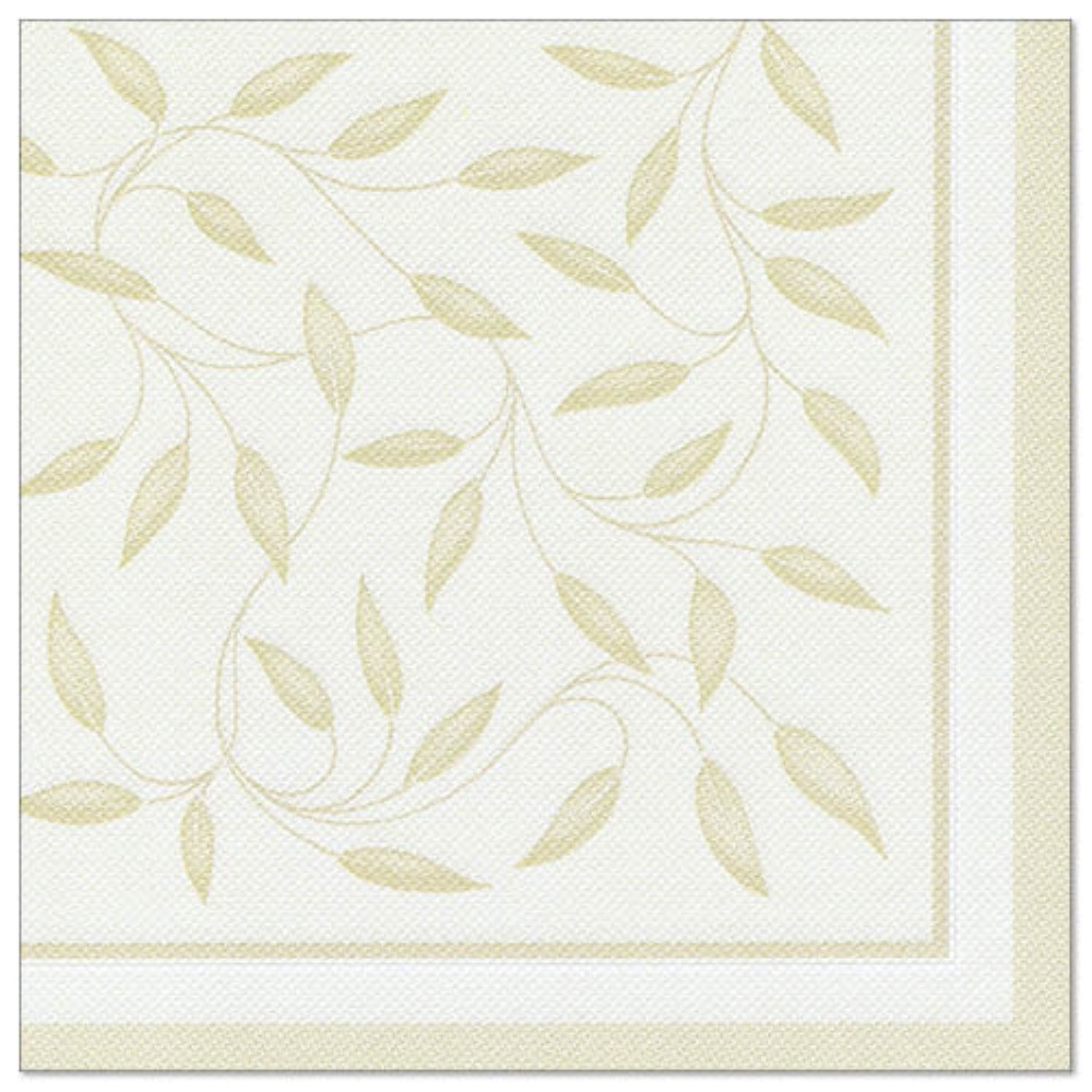 20 Servietten "ROYAL Collection" 1/4-Falz 40 cm x 40 cm champagner "New Mediterran"