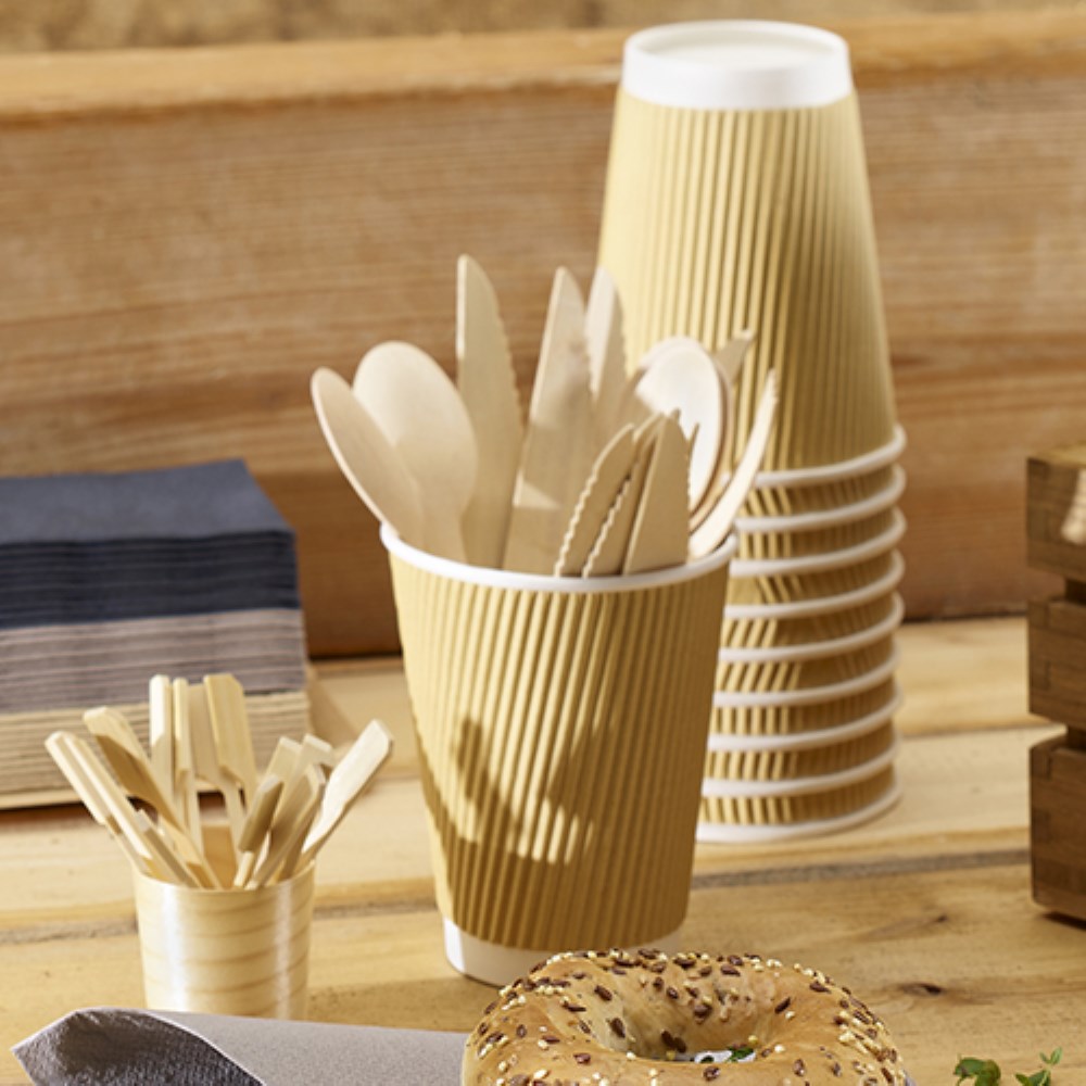 100 Löffel, Holz "pure" 15,7 cm