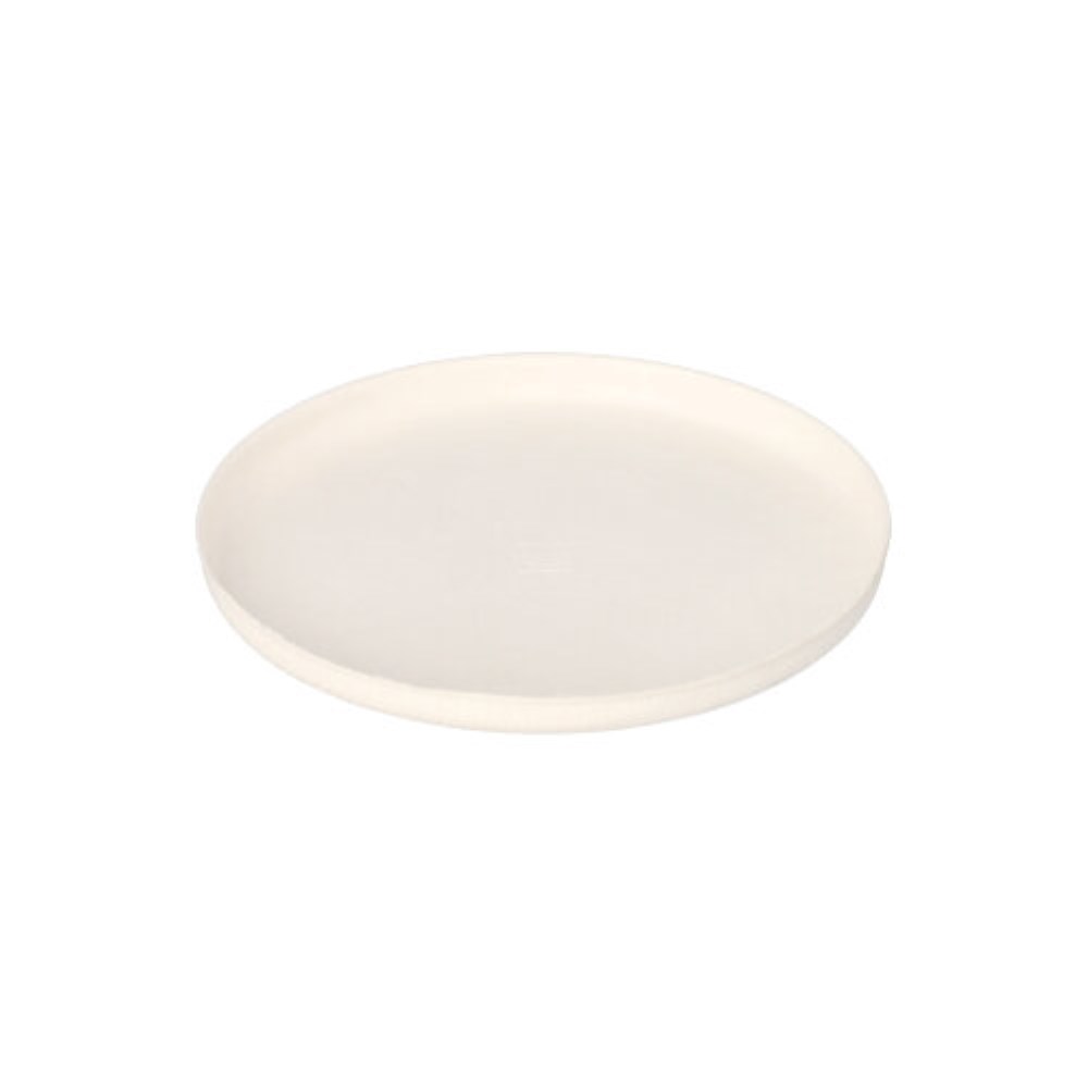 100 Teller Zuckerrohr "pure" rund Ø 12 cm · 1 cm weiss "Cella"