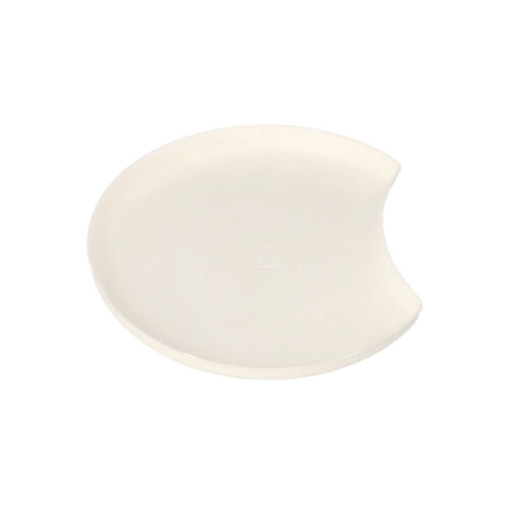 12 Teller Zuckerrohr "pure" rund Ø 12 cm · 1 cm weiss "Cella" : Set