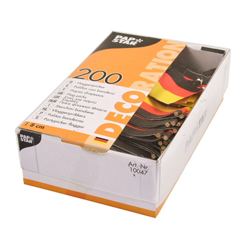 200 Deko-Picker 8 cm "Deutschland"