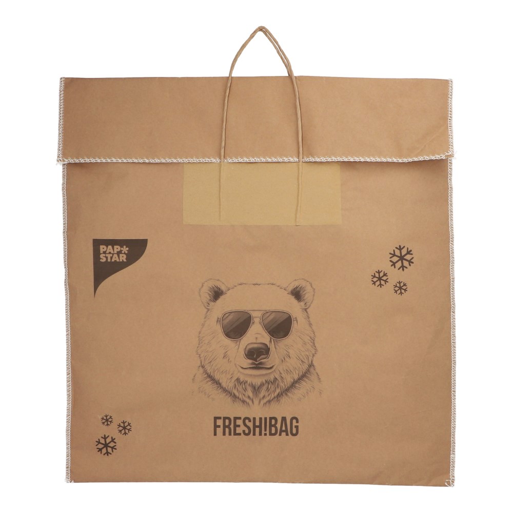 Tiefkühltragetaschen Kraftpapier 52 cm x 50 cm braun Größe: L