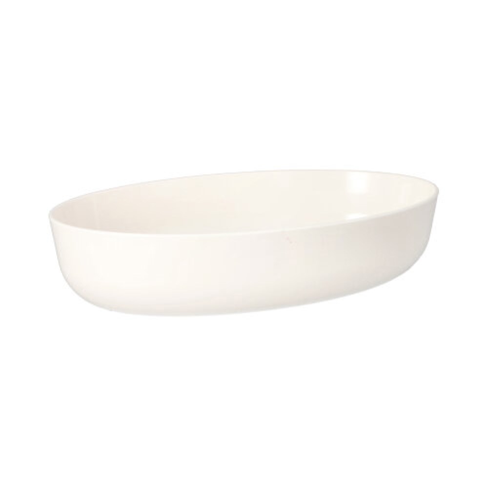 15 Mehrweg-Schalen oval 1600 ml 6 cm x 16,5 cm x 26 cm weiss "Cella"