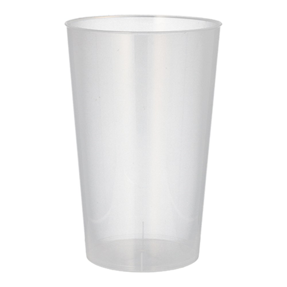 8 Mehrweg-Trinkbecher PP 0,5 l Ø 9,1 cm · 14 cm transluzent