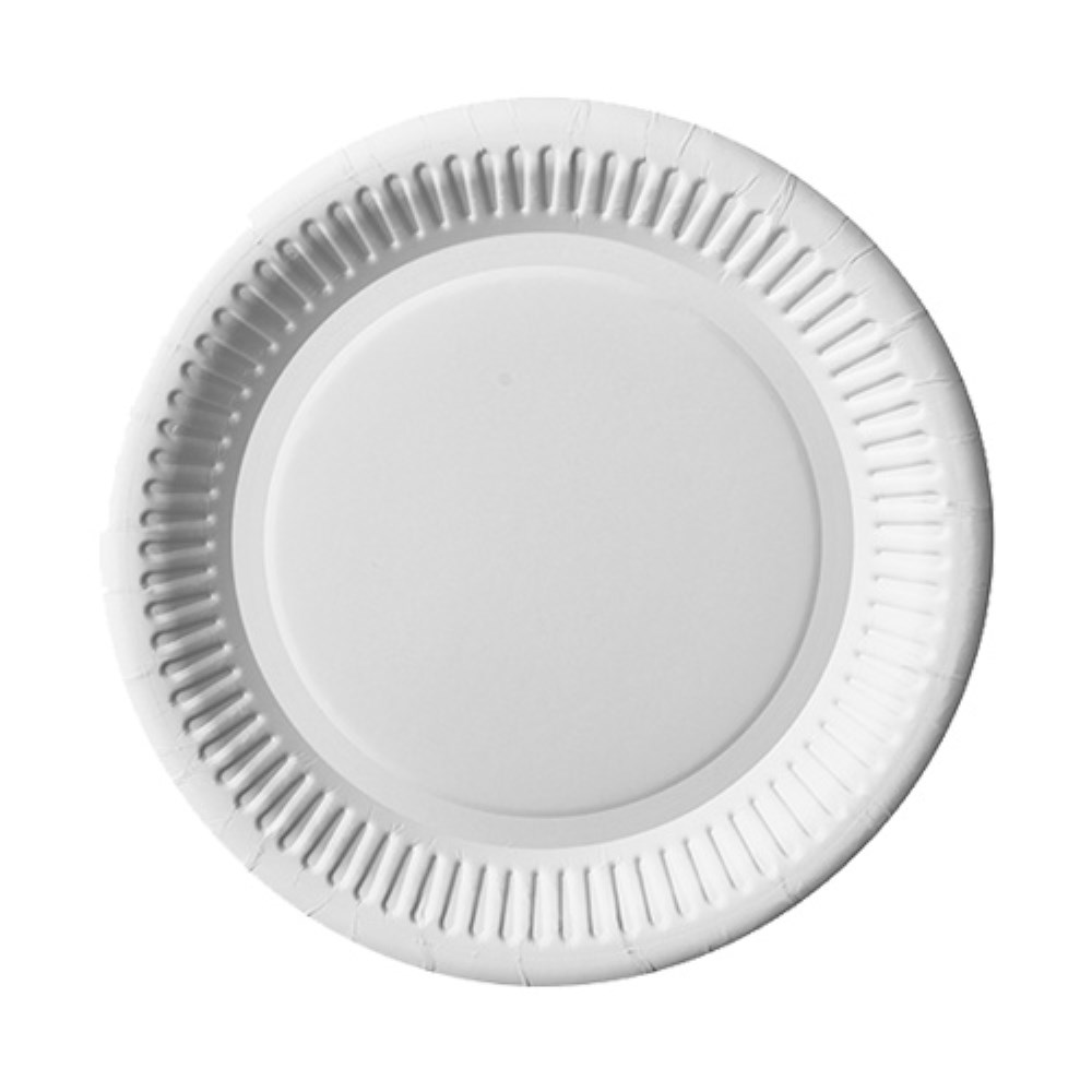 100 Teller, Pappe "pure" rund Ø 20 cm weiss