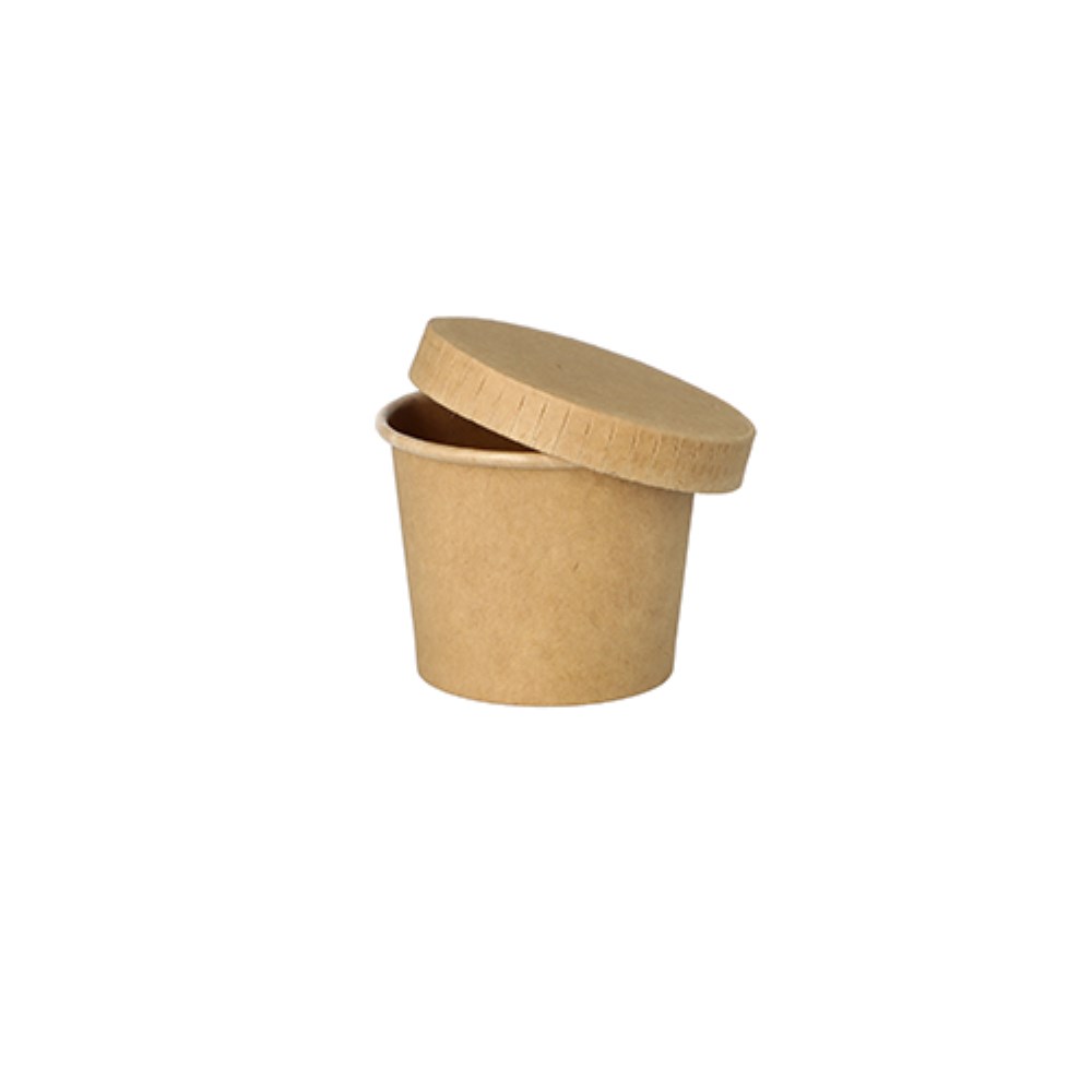 50 Portionsbecher, Pappe 60 ml Ø 6 cm · 4,9 cm braun