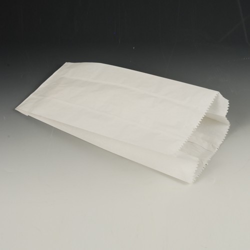1000 Papierfaltenbeutel, Cellulose, gefädelt 35 cm x 15 cm x 7 cm weiss Füllinhalt 2,5 kg