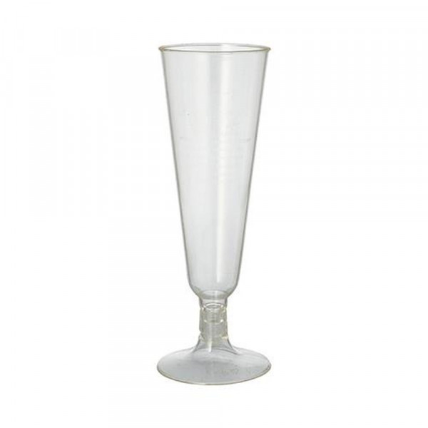 24 Stiel-Gläser für Sekt, PLA "pure" 0,1 l Ø 5,5 cm · 16,5 cm glasklar mit glasklarem Fuß