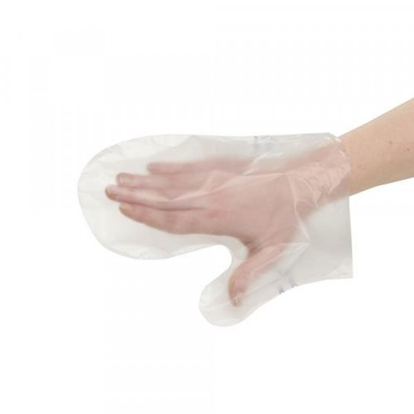100 Fäustling Handschuhe, Clean Hands transparent