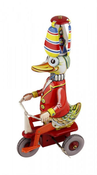Ente auf Dreirad - Made in Germany - Blechspielzeug - Vintage Toy - Sammlerstück