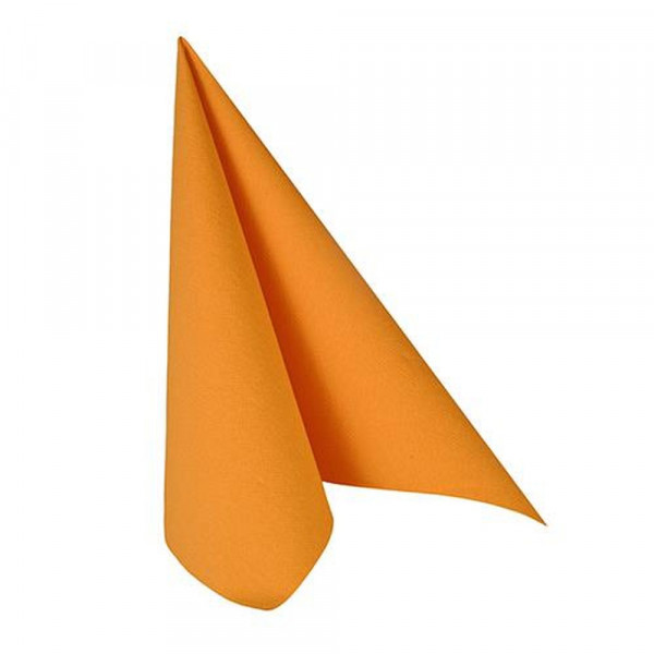 50 Servietten "ROYAL Collection" 1/4-Falz 33 cm x 33 cm orange