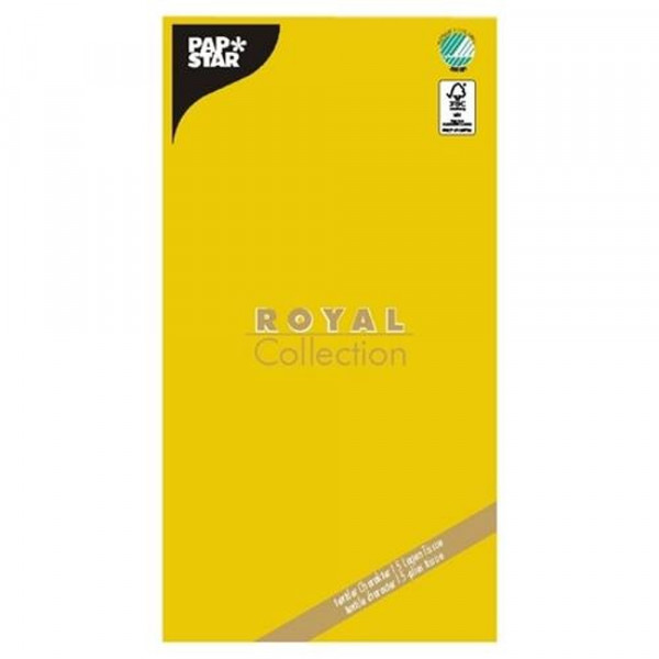 Tischdecke, Tissue "ROYAL Collection" 120 cm x 180 cm gelb