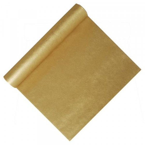 Tischläufer, stoffähnlich, Vlies "soft selection" 12 m x 40 cm gold