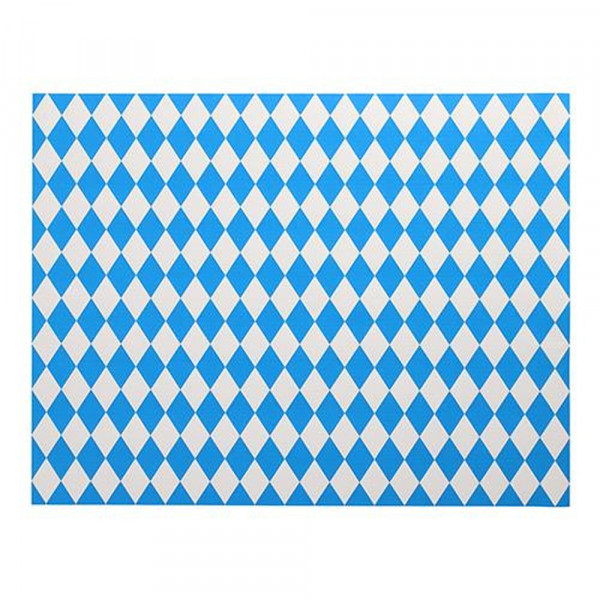 100 Tischsets, Papier 30 cm x 40 cm "Bayrisch Blau"