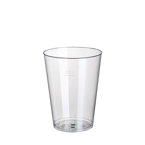 50 Trinkbecher, PS 0,2 l Ø 7,5 cm · 9,7 cm glasklar