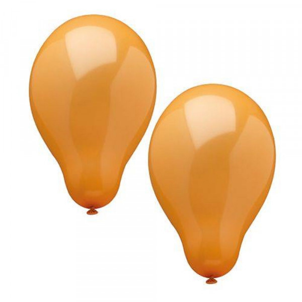 10 Luftballons Ø 25 cm orange