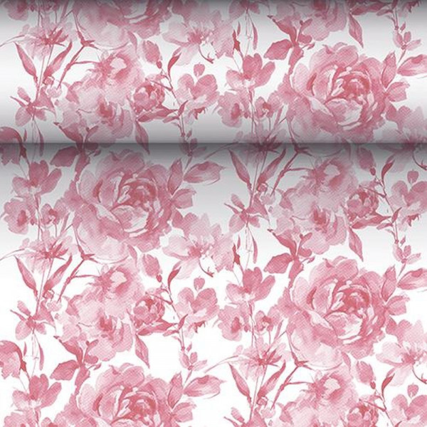 Tischläufer, stoffähnlich, PV-Tissue Mix "ROYAL Collection" 24 m x 40 cm bordeaux "Rose"
