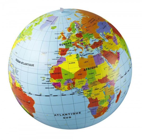 Maxi Länder 50 cm - aufblasbarer Globus - Lernspielzeug