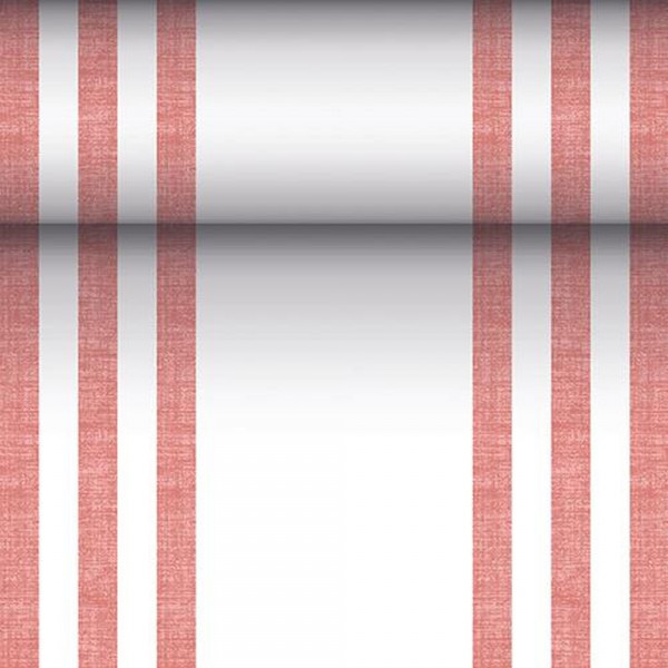 Tischläufer, stoffähnlich, PV-Tissue Mix "ROYAL Collection" 24 m x 40 cm bordeaux "Lines"