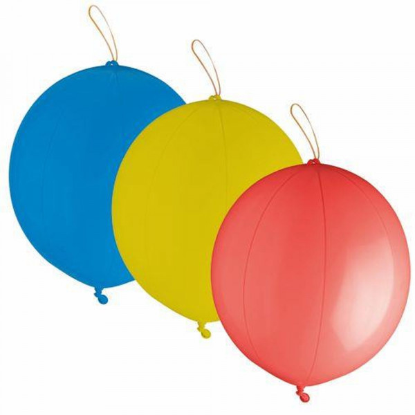 3 Punch Ballons Ø 40 cm farbig sortiert