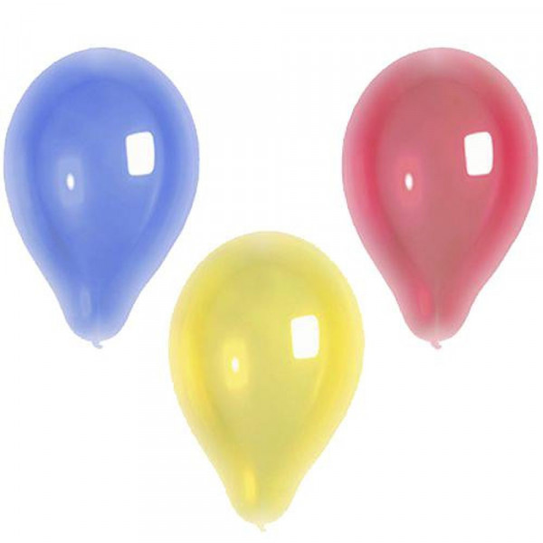 10 Luftballons Ø 25 cm farbig sortiert "Crystal"