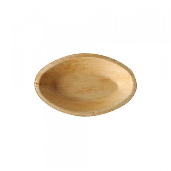 6 Teller, Palmblatt "pure" oval 18 cm x 11,5 cm x 3 cm